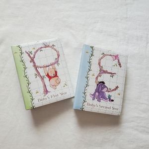 Winnie-the-Pooh and Eeyore Baby's First and Second Year Photo Albums, set of 2